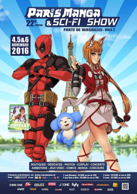 Paris Manga 2016 les 4, 5 et 6 nov 2016